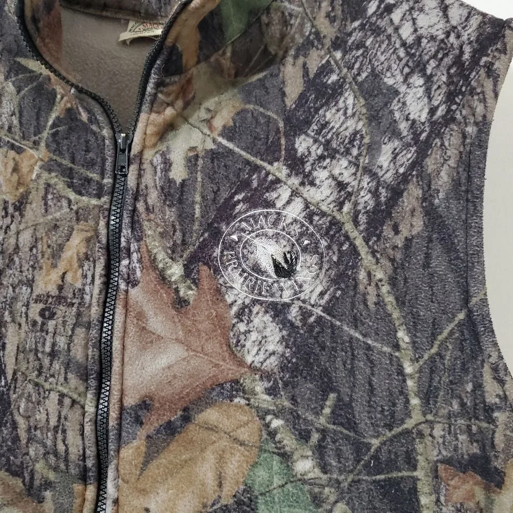 Macks Prairie Wings Mens Size XL Fleece Camo Vest - Picture 5 of 10